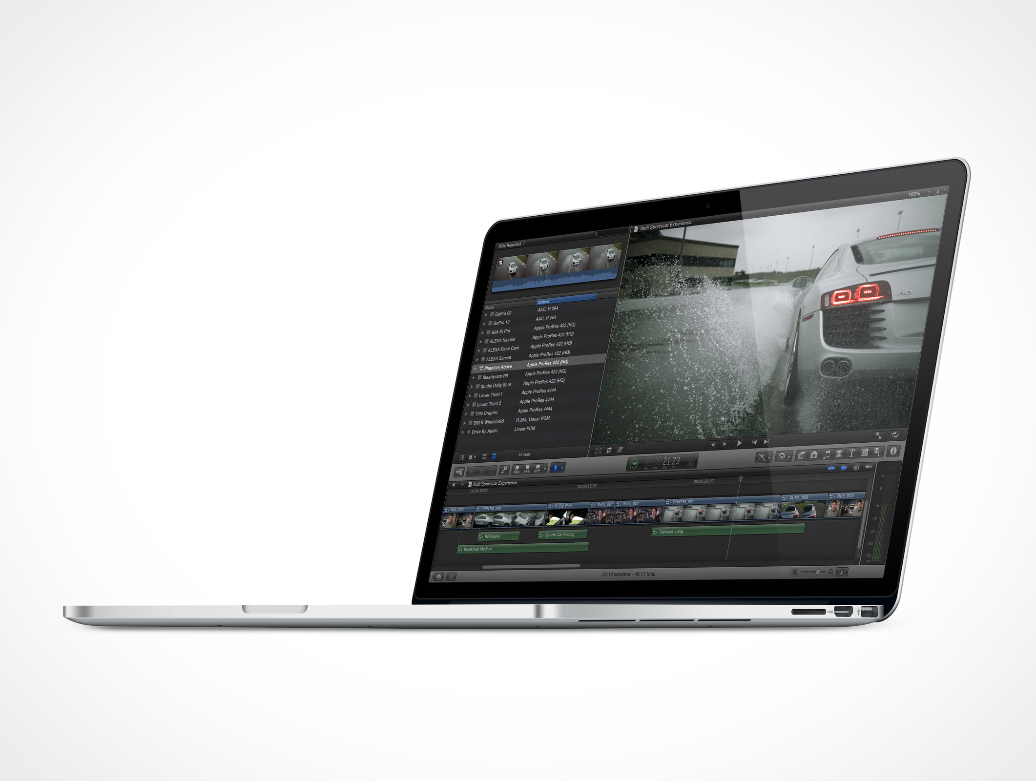 PSD Mockup Freebie Apple MacBook Pro Retina With Thunderbolt Port ...